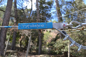 JoncasAventure parcours accrobranche bleu tyrolienne